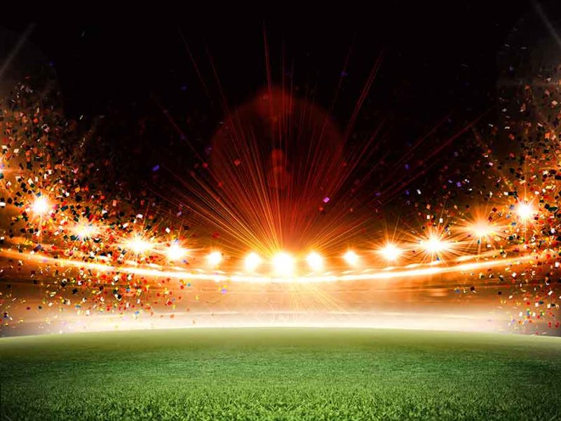 stadium The imaginary stadium is modelled and rendered